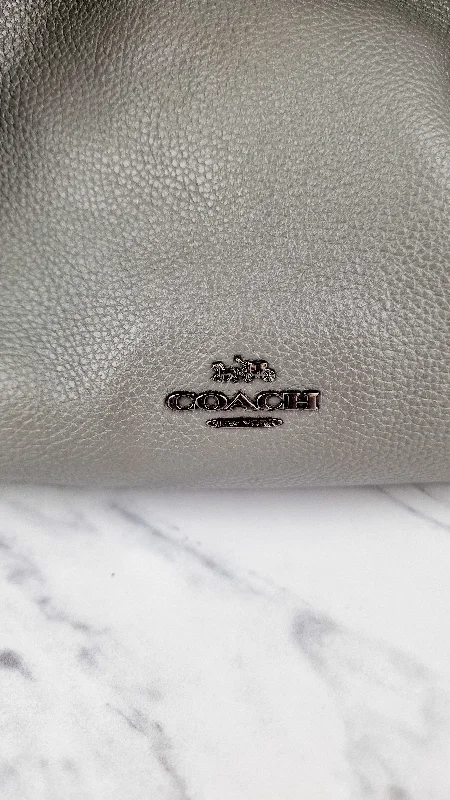 Coach Edie 31 Shoulder Bag in Grey Pebble Leather - Handbag Coach 57125