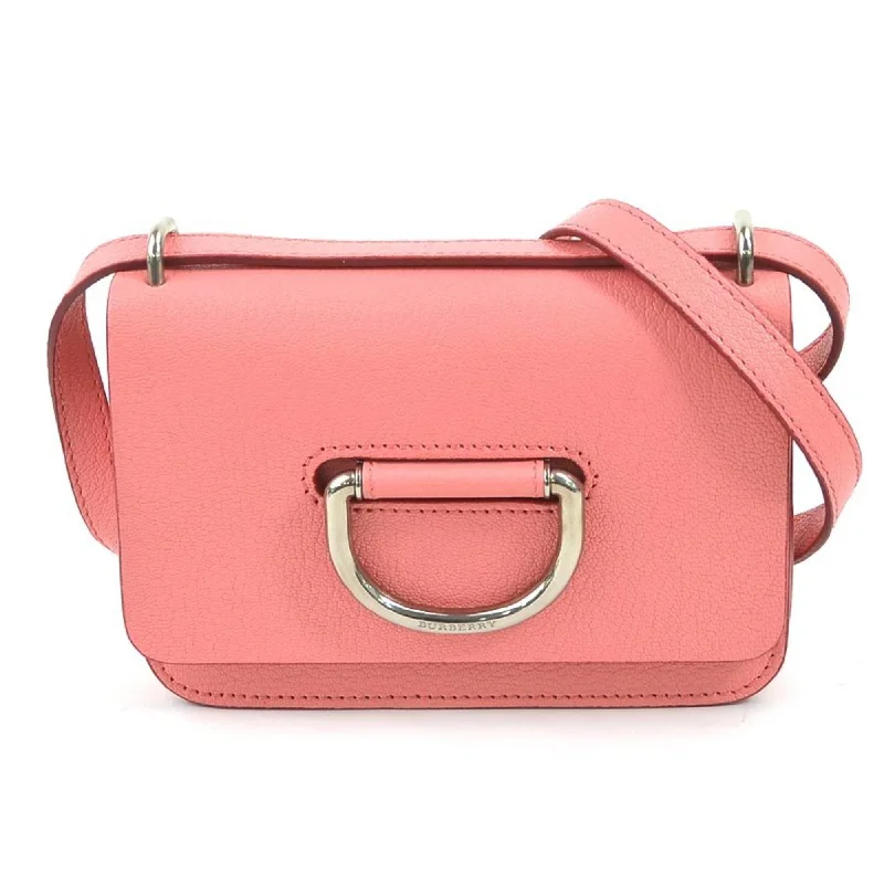 Burberry BURBERRY Crossbody Shoulder Bag Leather Pink Women's