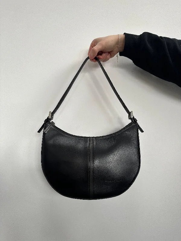 Burberry Leather Crescent Shoulder Bag