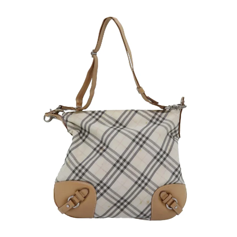 BURBERRY Nova Check Shoulder Bag Nylon Beige  bs14832