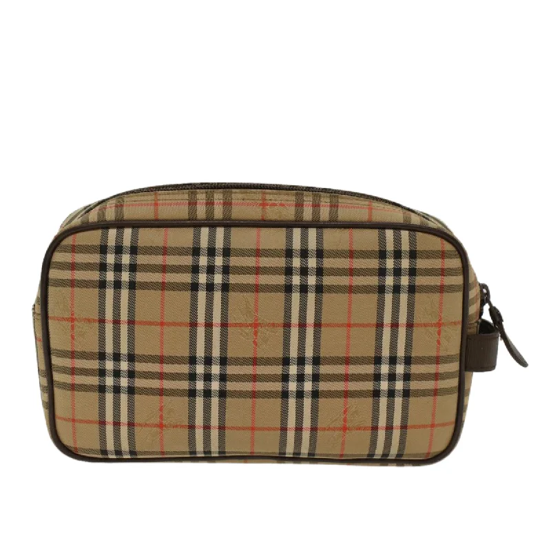 BURBERRYSs Nova Check Clutch Bag Nylon Beige  ki3166